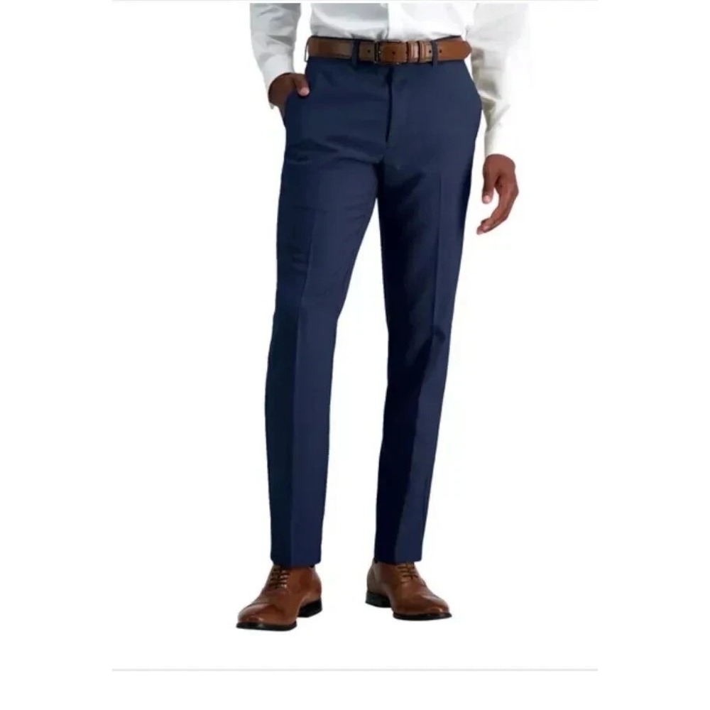 Kenneth Cole  Techni-Cole Performance Slim Pant 34x30 Men's Blue